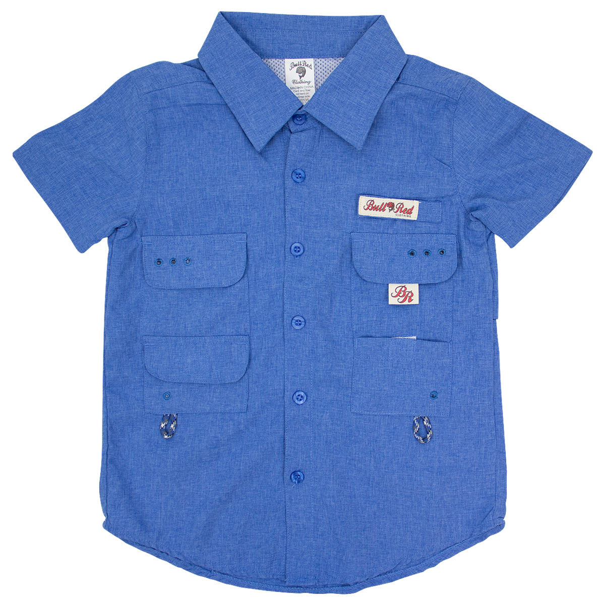 BullRed Clothing Toddler Fishing Shirts, Toddler Unisex, Size: 4T, Blue