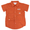 Kids Toddler fishing shirts authentic rust orange color
