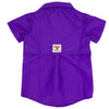 Kids Toddler Girls fishing shirts authentic vented back purple color